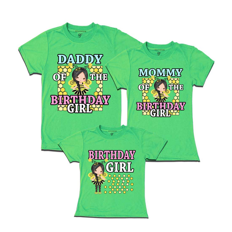 Bee Day Theme T-shirts for Girl with Family