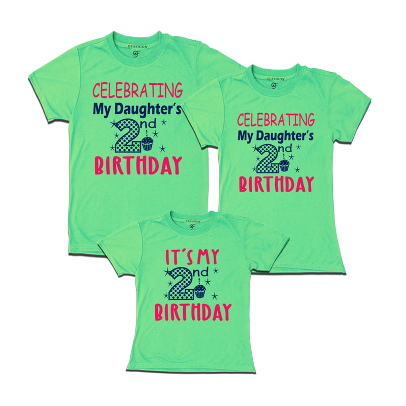 2nd birthday girl t shirt with family