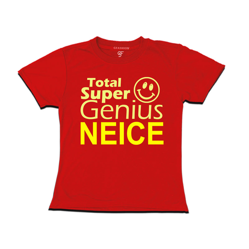 Super Genius Neise T-shirts-red-gfashion