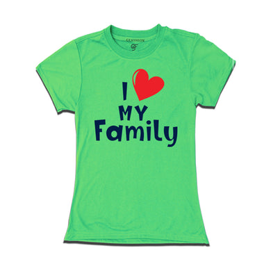 i love family t shirts for women