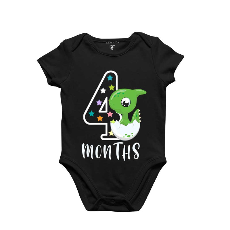 Four Month Baby Bodysuit-Rompers in Black Color avilable @ gfashion.jpg