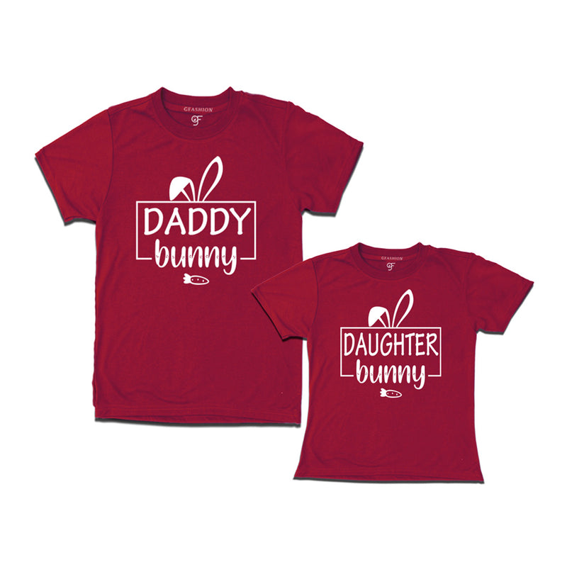 Daddy bunny - Daughter bunny matching family easter T-shirt