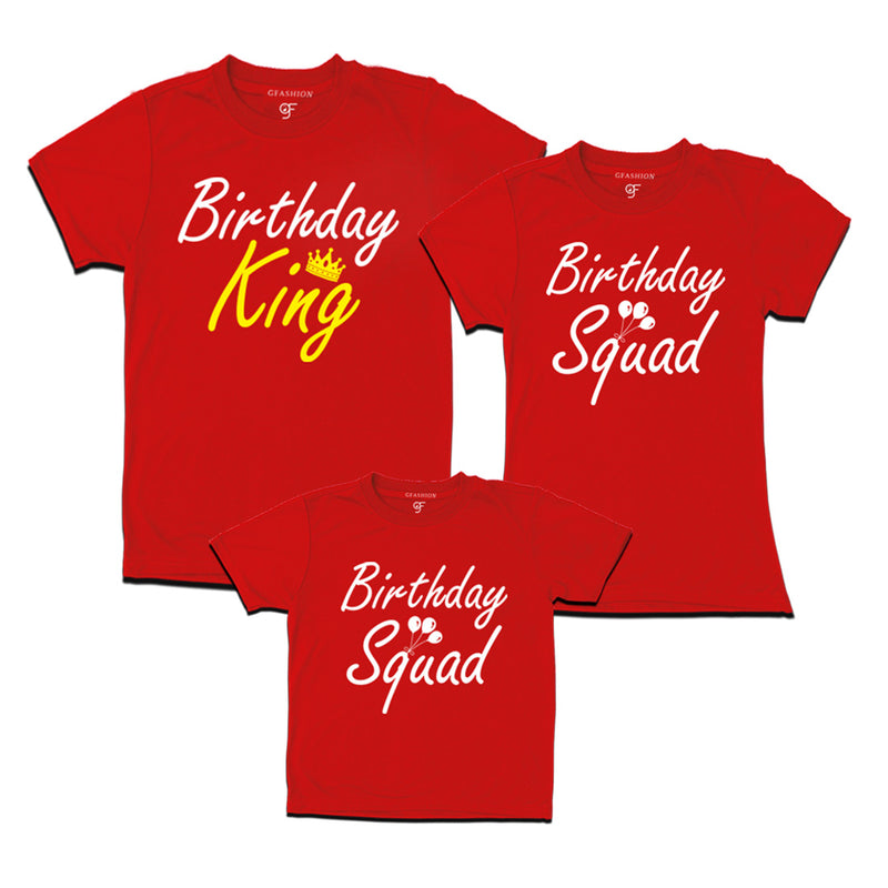 Birthday King T-shirts With Queen and Prince