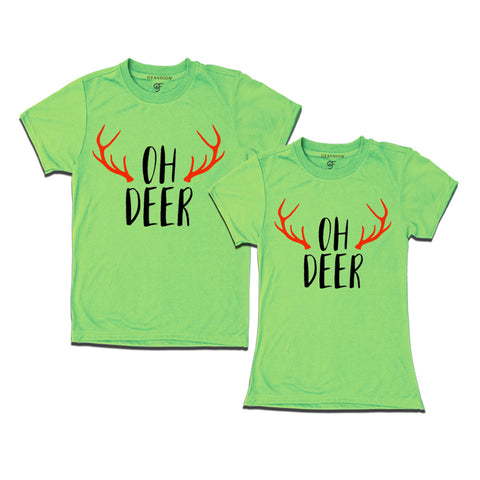 Oh deer matching couples t-shirt