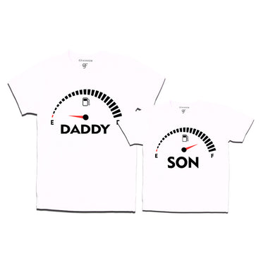 SpeedoMeter Matching T-shirts for Dad and Son in White Color available @ gfashion.jpg