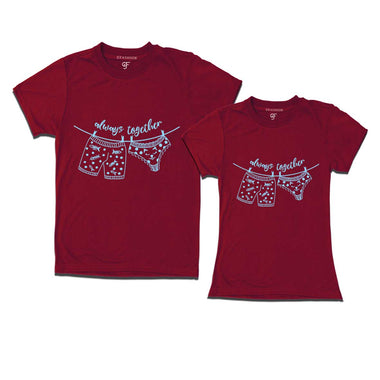 always together couple t-shirts