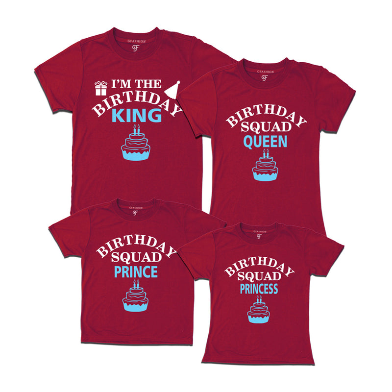 Birthday king T- shirts with birthday squad queen prince princess