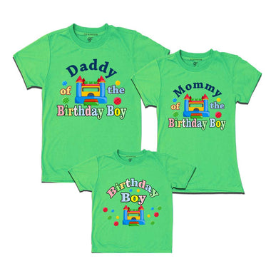 Bounce House Theme Birthday Boy T-shirts with family