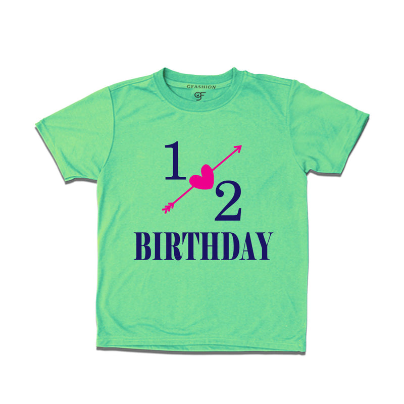 1/2 birthday t-shirts-greenl
