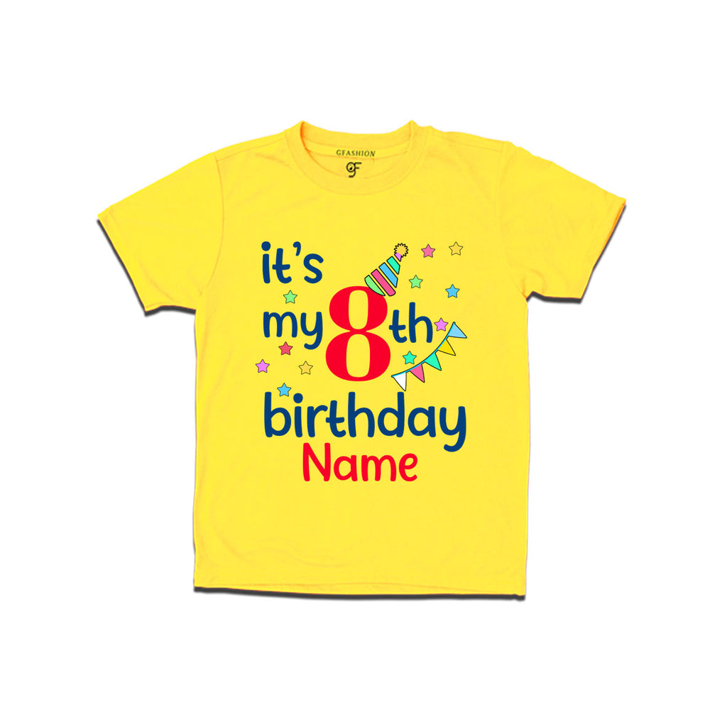 It's my 8th birthday t shirts for boys-girls