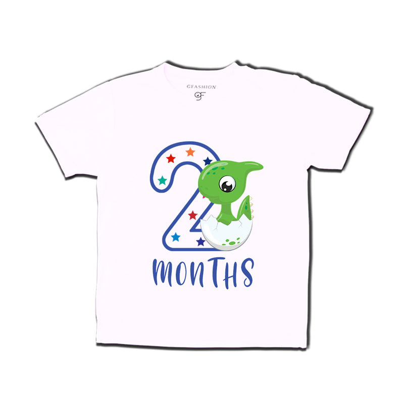 Two Month Baby T-shirt in White Color avilable @ gfashion.jpg