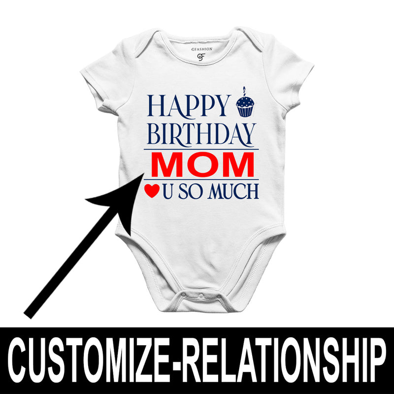 Happy Birthday Mom Love u so much-Body suit-Rompers in White Color available @ gfashion.jpg