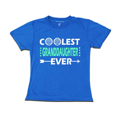 coolest granddaughter ever t shirts-blue-gfashion