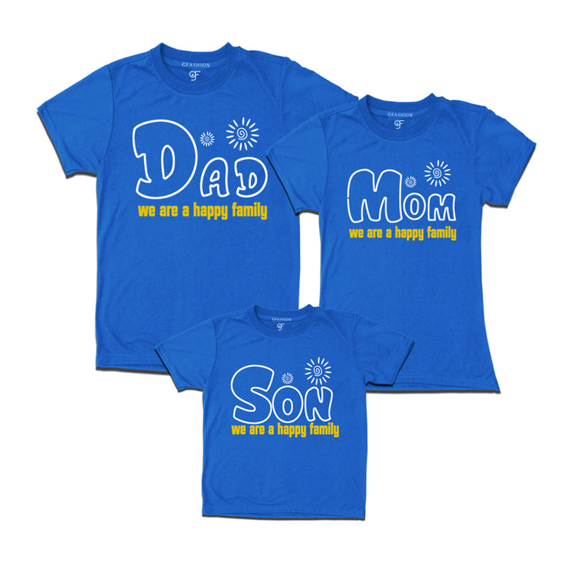 Dad-Mom-Son T-shirts