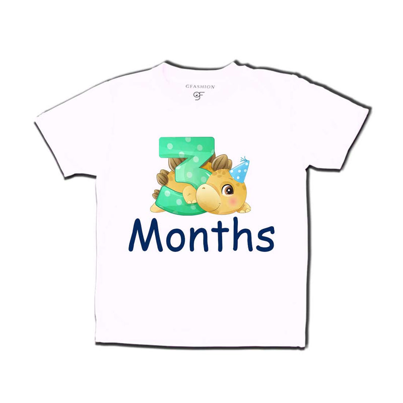 Three Month Baby T-shirt in White Color avilable @ gfashion.jpg