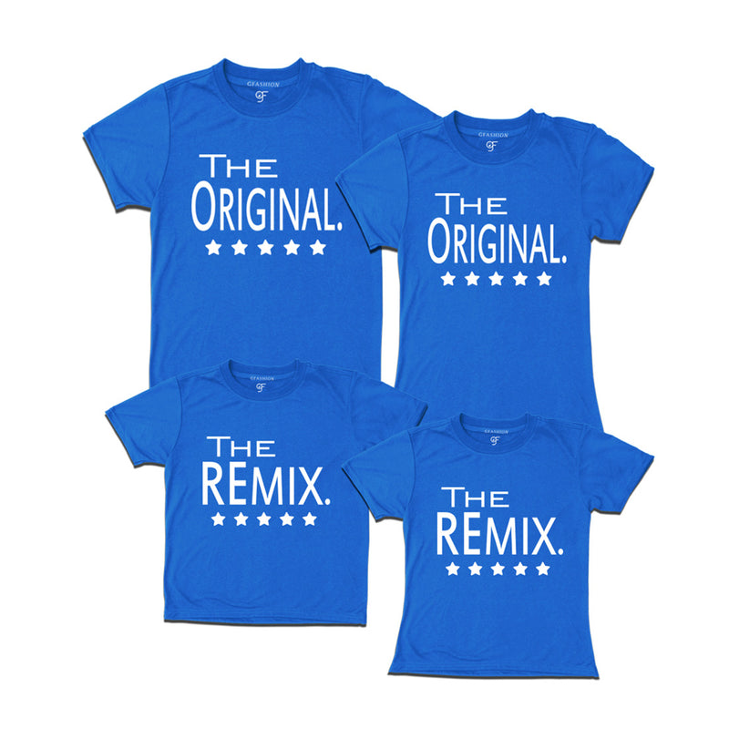 the original the remix Matching Family tees set of 4