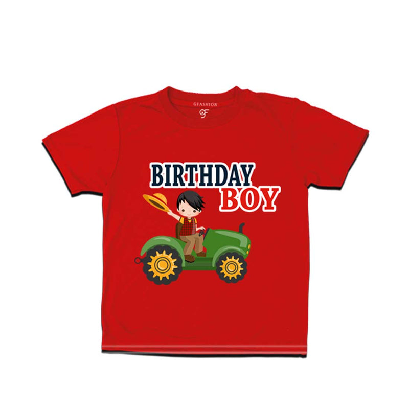 Farmer Theme Birthday Boy T-shirts