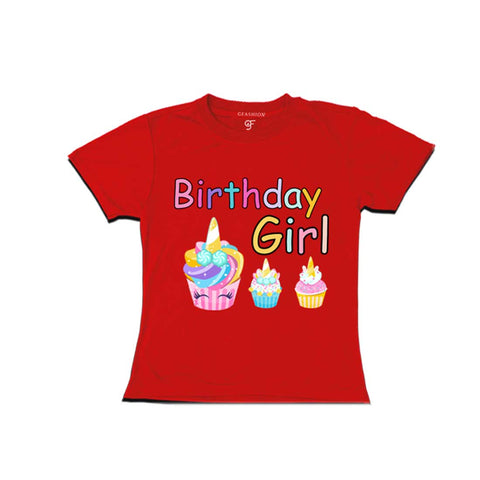 Unicorn Cake Theme Birthday Girl T-shirts
