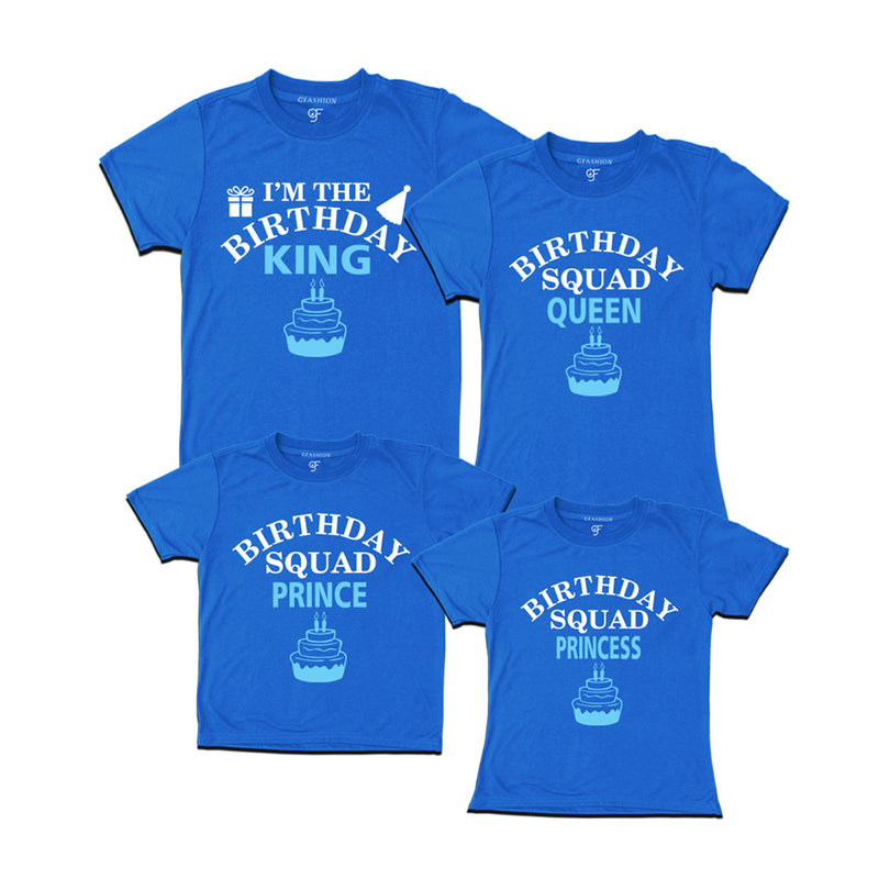 Birthday king T- shirts with birthday squad queen prince princess