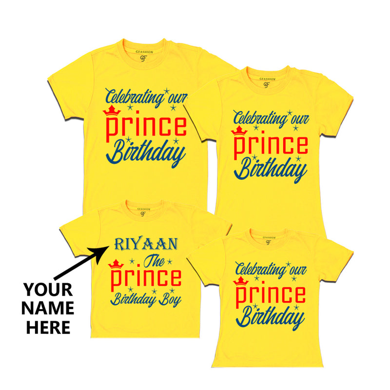 Celebrating Birthday T-shirts with Prince Name-Family in Yellow Color available @ gfashion.jpg