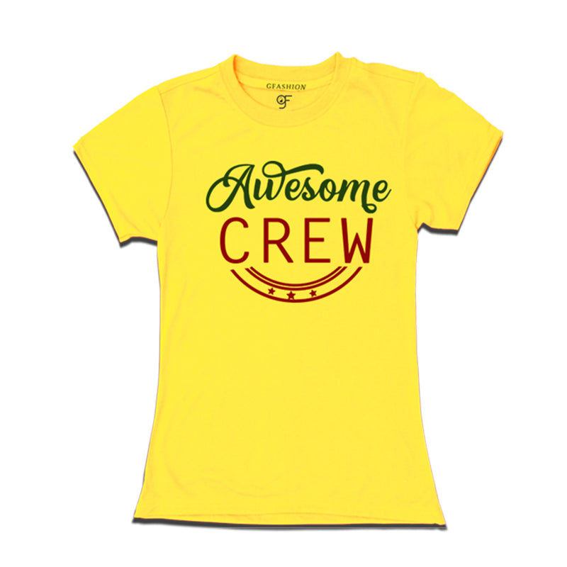 awesome crew ladies t shirts