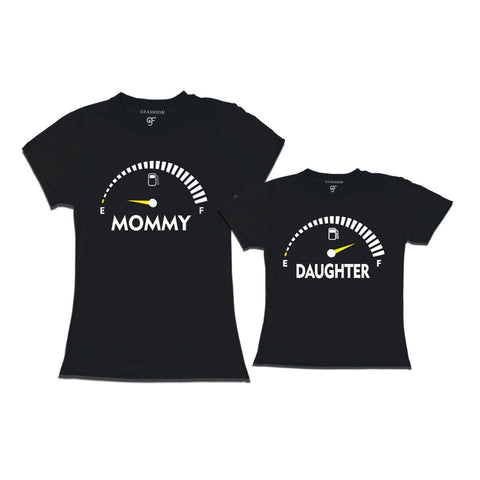 SpeedoMeter Matching T-shirts for Mom and Daughter in Black Color available @ gfashion.jpg