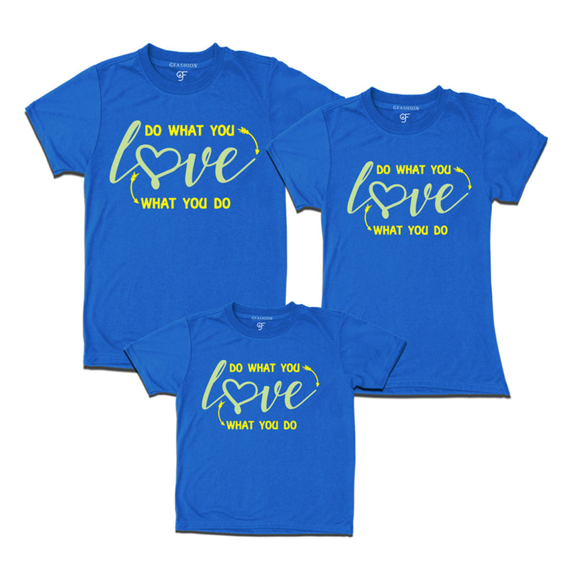 blue t shirts for family