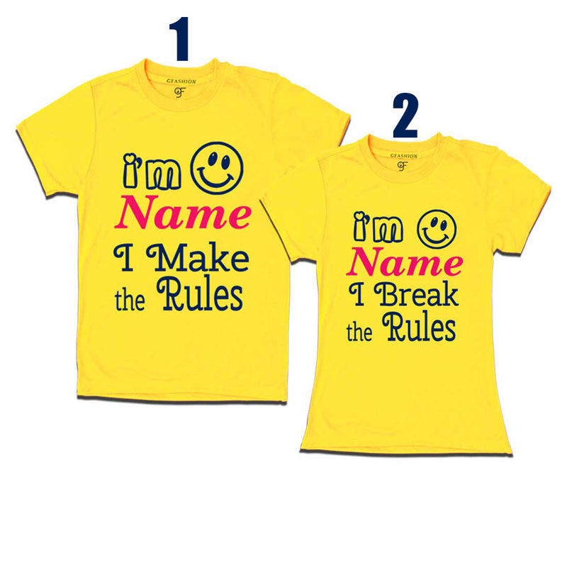 I make the Rules-I Break the Rules T-shirts-Name Customize in Yellow Color available @ gfashion.jpg