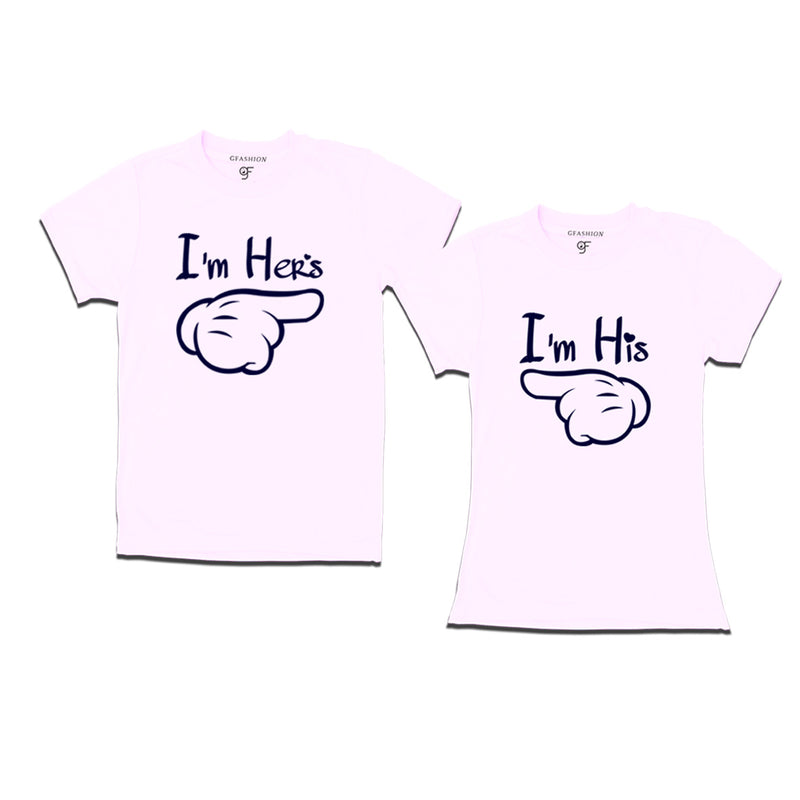 i'm hers i'm his couple t-shirts
