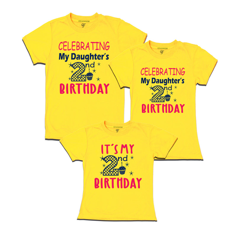 2nd birthday girl t shirt with family