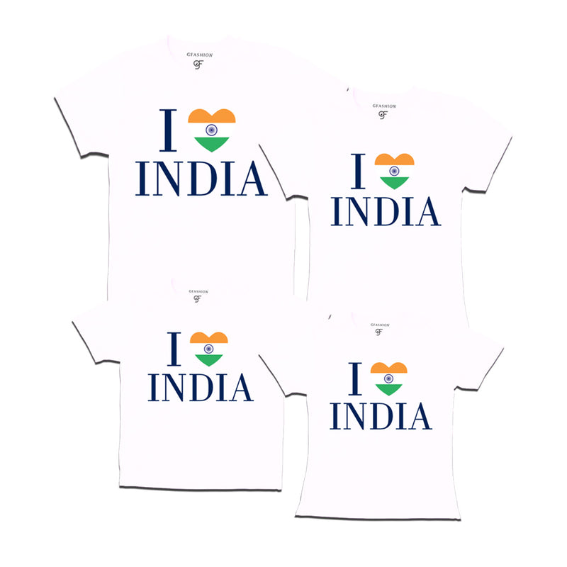 I love India Family T-shirts in White Color available @ gfashion.jpg