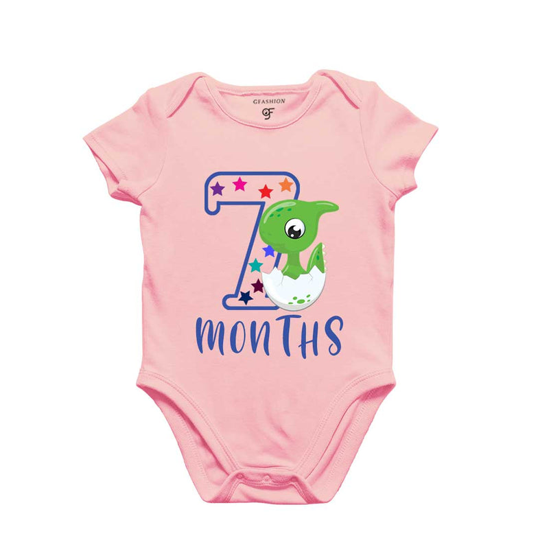 Seven Month Baby Bodysuit-Rompers in Pink Color avilable @ gfashion.jpg