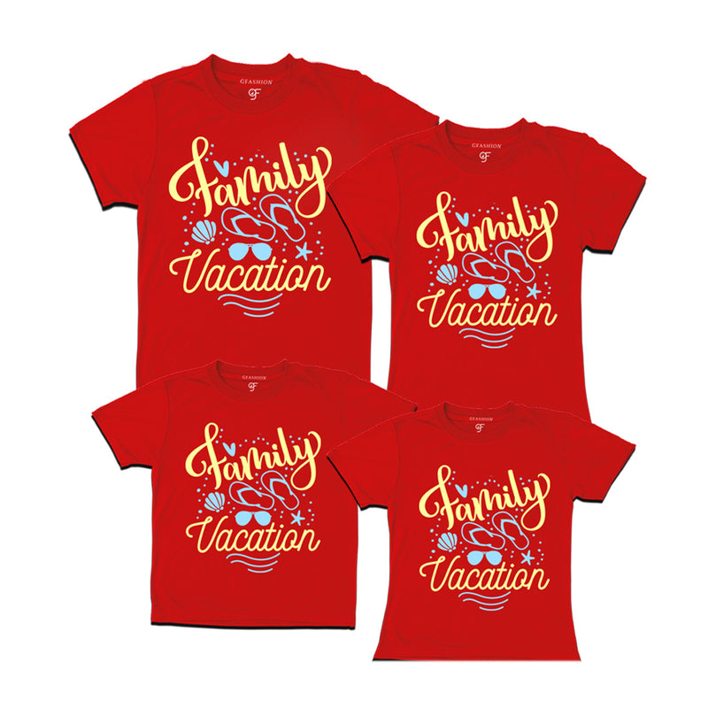 Family Vacation  T-shirts in Red Color available @ gfashion.jpg