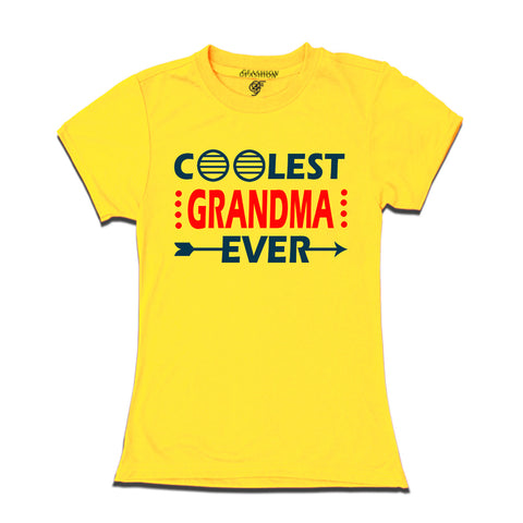 coolest grandma ever t shirts-yellow-gfashion