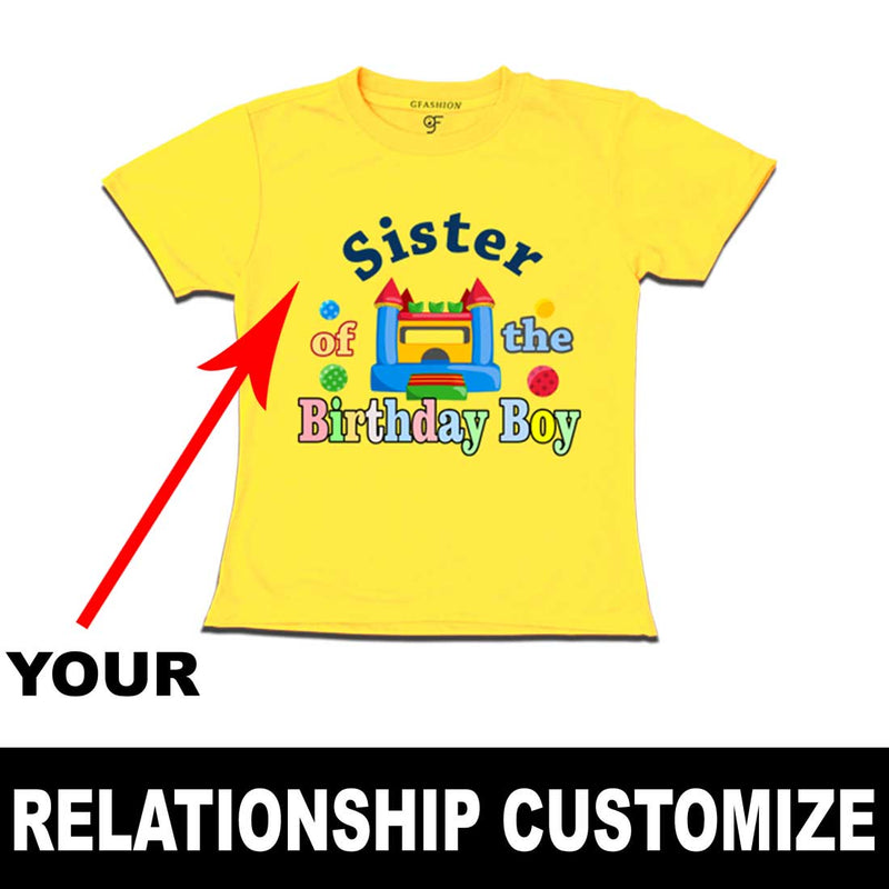 Bounce house Birthday Boy's Relation customize T-shirts