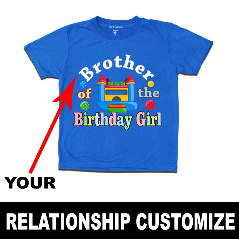 Bounce house Birthday Girl's Relation customize T-shirts