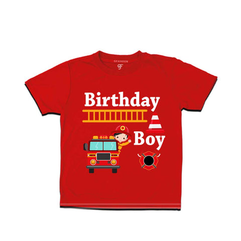buy firefighter birthday t shirts | Birthday boy t-shirts | gfashion party t shirts