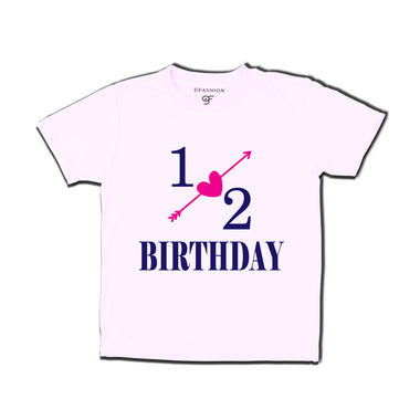 1/2 birthday t-shirts-blue