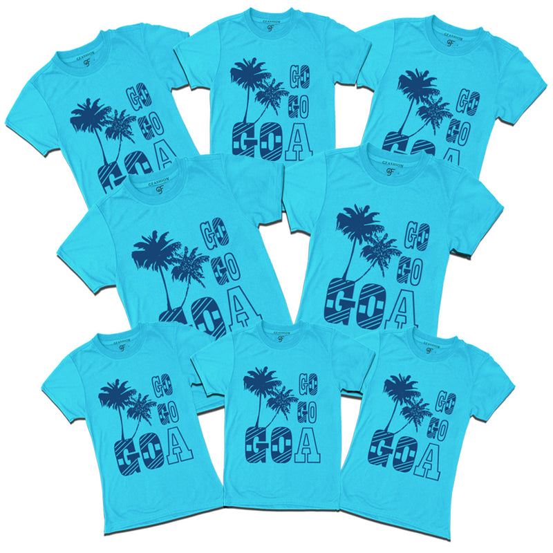 Go Go Goa T-shirts for Group in Sky Blue Color available @ gfashion.jpg