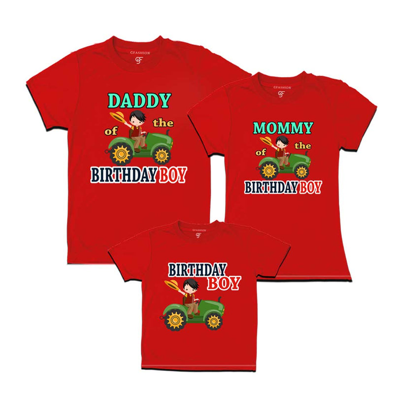 Farmer Theme Birthday Boy T-shirts For Family