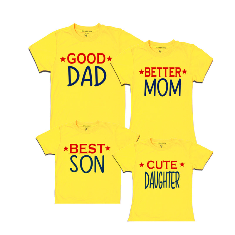 Family T shirts set of 3 - 4