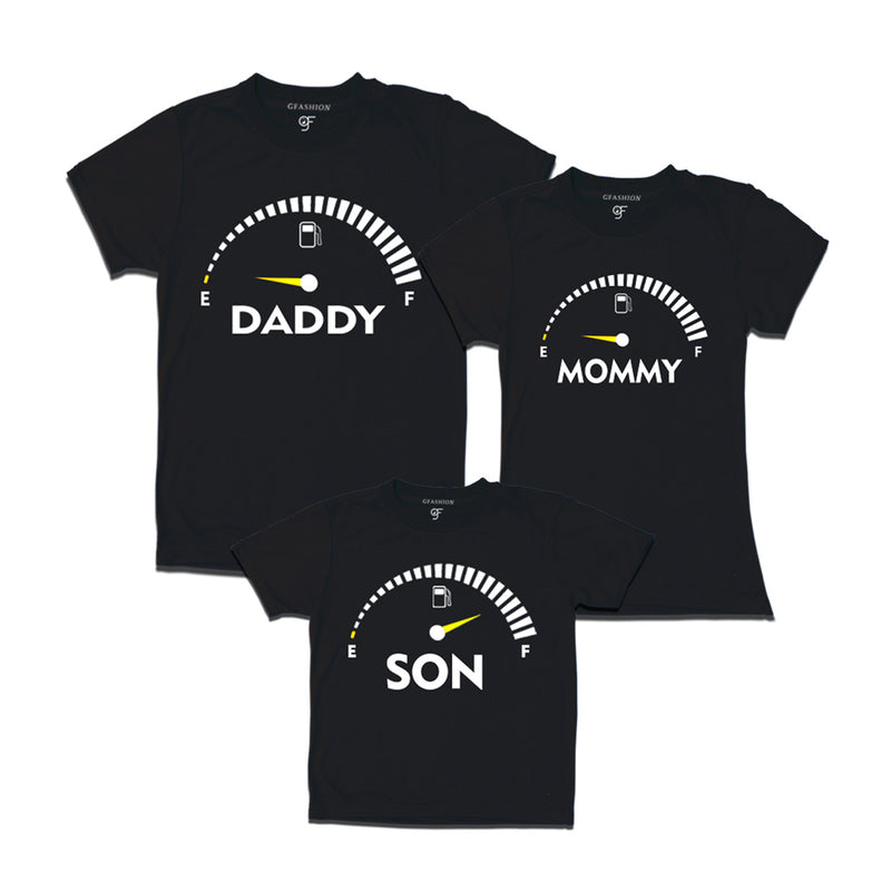 SpeedoMeter Matching T-shirts for Dad Mom and Son in Black Color available @ gfashion.jpg