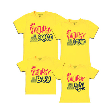 Birthday Squad Dad, Mom, Birthday Boy, Girl T-shirts