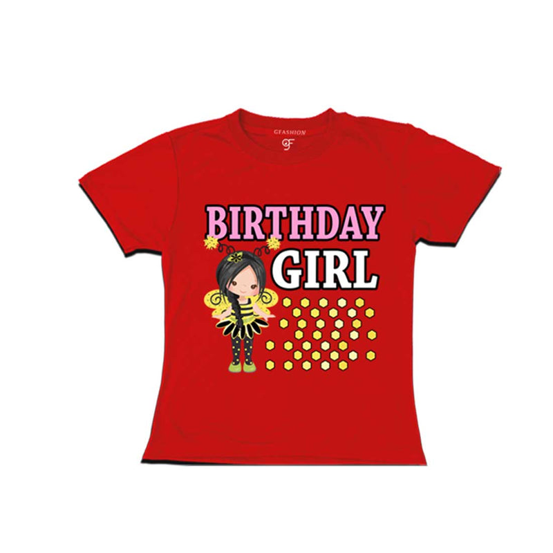 Bee Theme Birthday Girl T-shirts