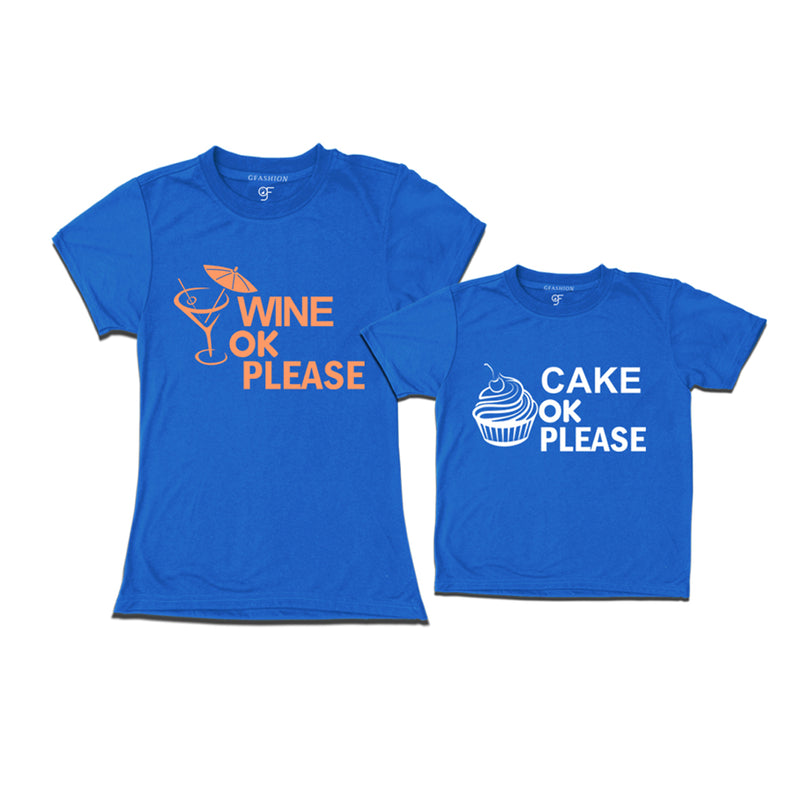 Wine ok Cake ok T-shirts