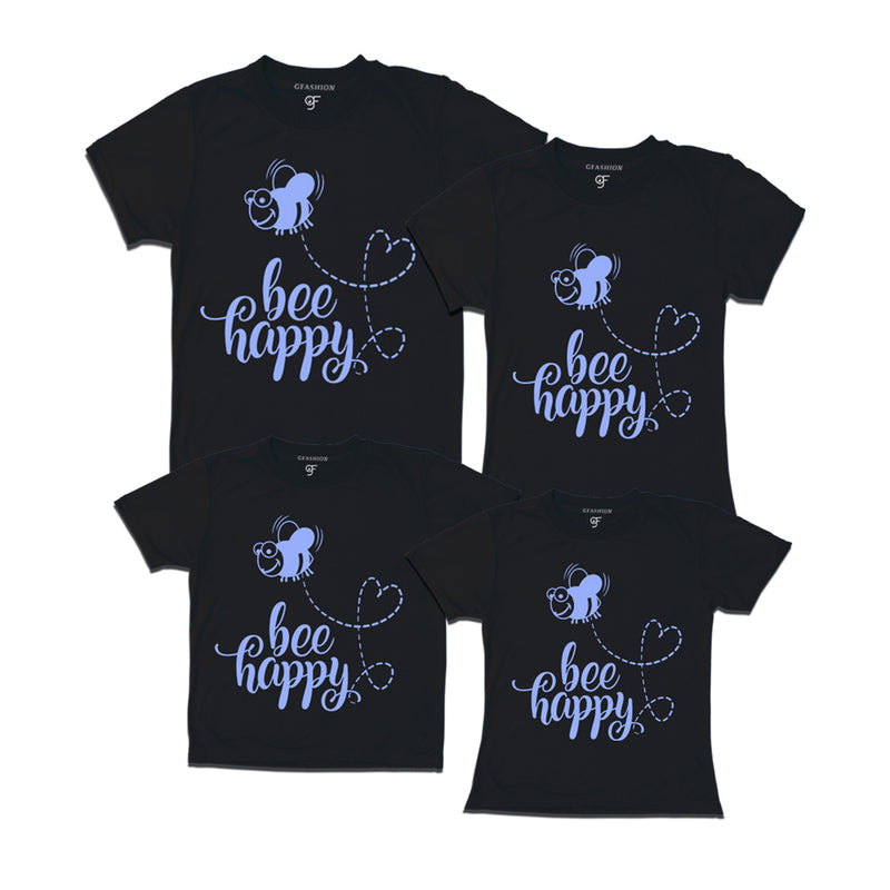 bee happy group t shirts set of 4