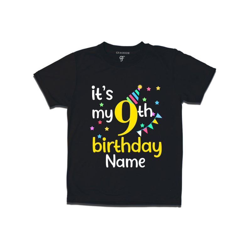 It's my 9th birthday t shirts for boys-girls