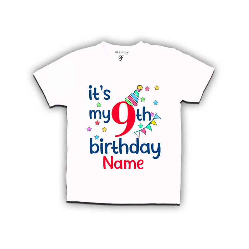 It's my 9th birthday t shirts for boys-girls