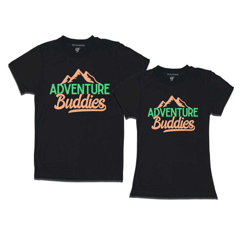Adventure Buddies T-shirts in Black Color available @ gfashion.jpg