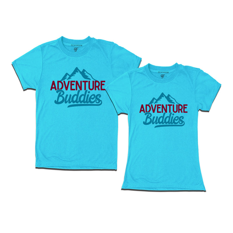 Adventure Buddies T-shirts in Sky Blue Color available @ gfashion.jpg